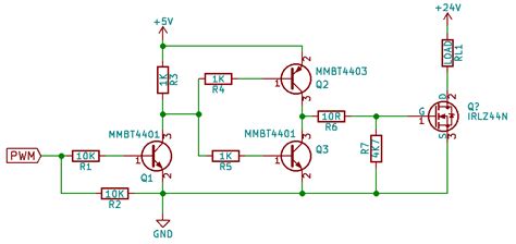 Las resistencias se calientan en este circuito controlador MOSFET