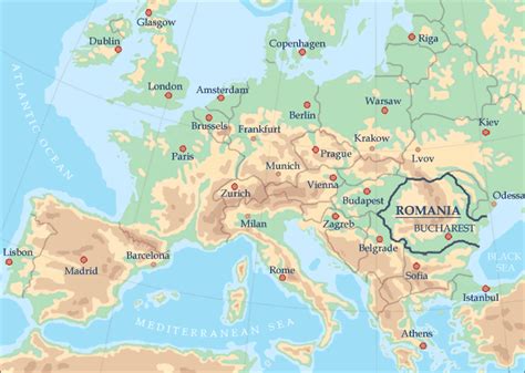 Romania - Official Travel and Tourism Information, Europe Map