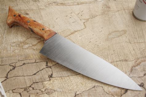 Handmade kitchen knife 200mm long blade O1 high carbon steel – Shingcrafts