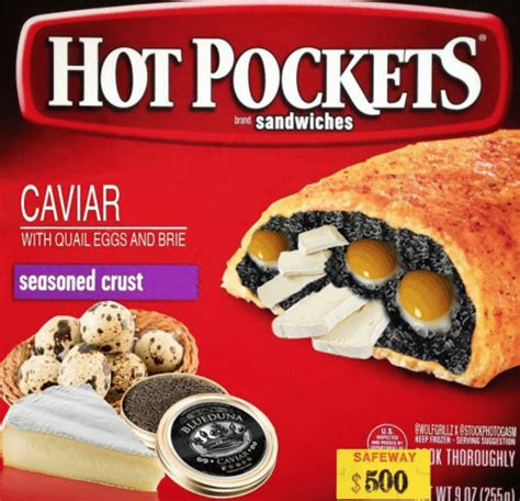 Quail Eggs and Caviar | Hot Pockets Box Parodies | Know Your Meme