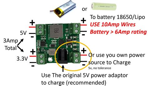 Lithium Battery Battery Management System with 3A Dual Output - Electronics-Lab.com