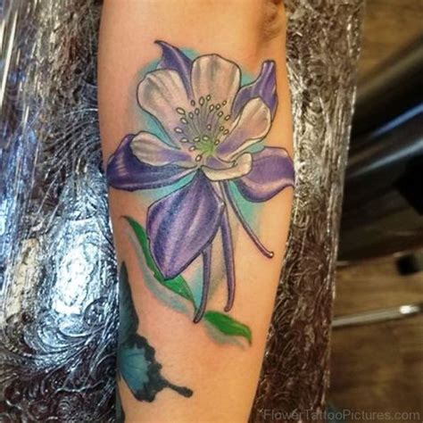 32 Best Columbine Flower Tattoos