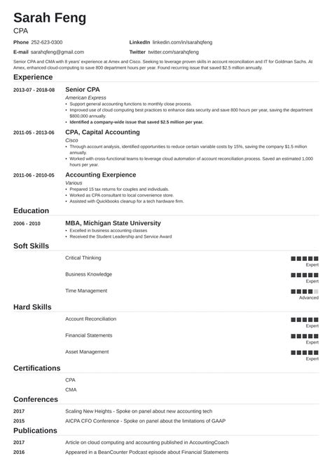 Accounting Resume Examples & Templates for 2024