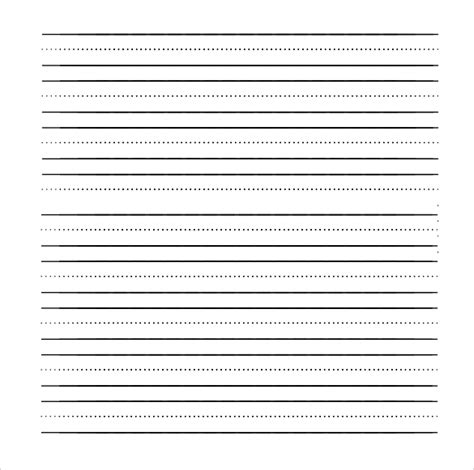 Lined Paper Template For Word