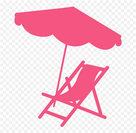 Beach Chair And Umbrella Silhouette - Free Vector Beach Chair Clipart ...