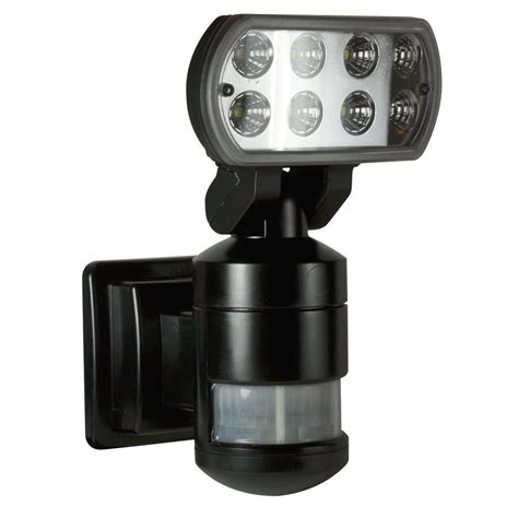 NightWatcher Security 220-Degree Outdoor Black Motorized Motion ...