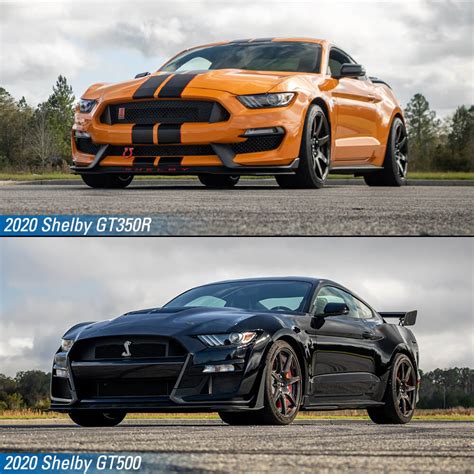 2020 Shelby GT500 vs Shelby GT350R | Specs & Comparison | Steeda