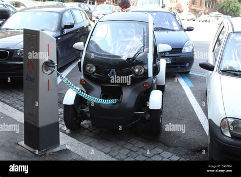 Renault twizy electric car charging battery hi-res stock photography ...