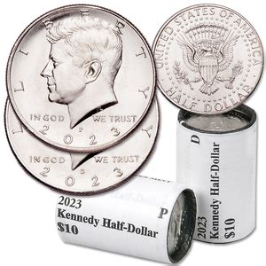 2023 P&D Kennedy Half Dollar Rolls | Littleton Coin Company