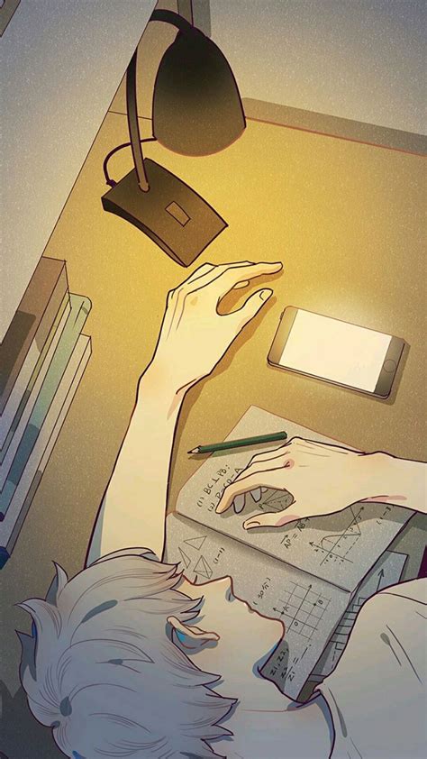 Anime Studying Wallpaper