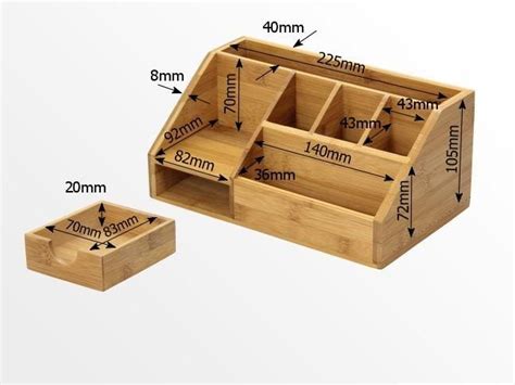 Woodworking projects, Desk organization diy, Wooden desk organizer