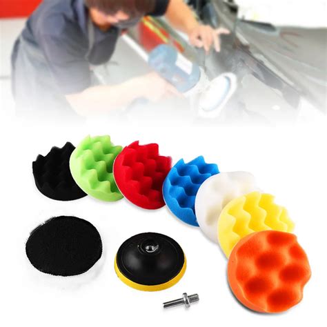 Car Styling 10Pcs Car Polishing Buffing Pads Sponge Polishing Buffing Waxing Pad Kit For Car ...