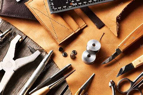 Leather crafting tools — Stock Photo © haveseen #30528533