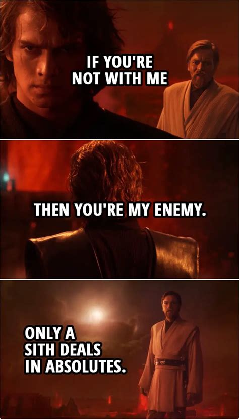 Only a Sith deals in absolutes. | Scattered Quotes