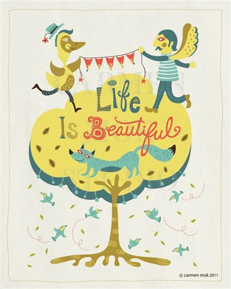 Life is Beautiful Art Print | Beautiful art print