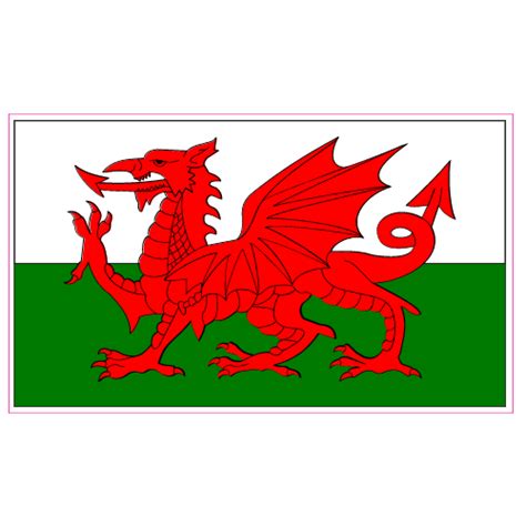 Wales Flag Sticker - U.S. Custom Stickers