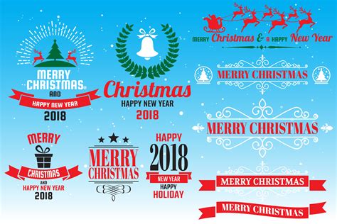 Christmas logo Vector for banner 264223 Vector Art at Vecteezy