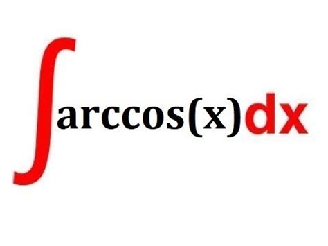 Integral of arccos(x) dx - YouTube