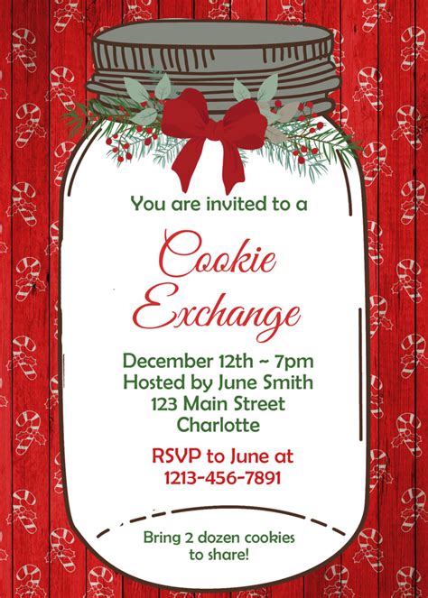 Cookie Exchange Invitations