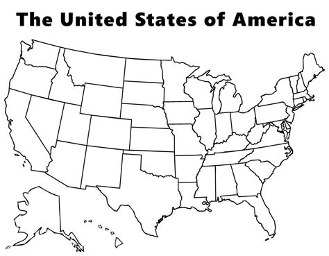 The United States of America Map