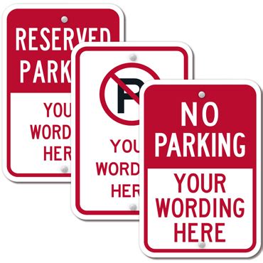 Custom | Cheap Parking Signs | 50% OFF!