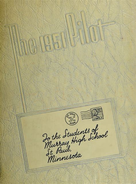 1951 yearbook from Murray High School from St. paul, Minnesota for sale