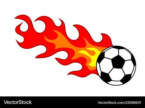 Soccer Ball With Flames Drawing - quickgiftsfinder