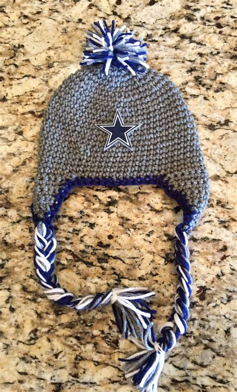 Dallas Cowboys crochet hat | Cowboy crochet, Customized blankets ...