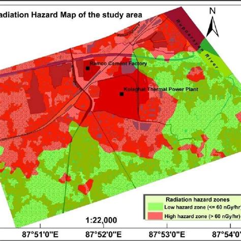 Radiation Zone Map of the study area | Download Scientific Diagram