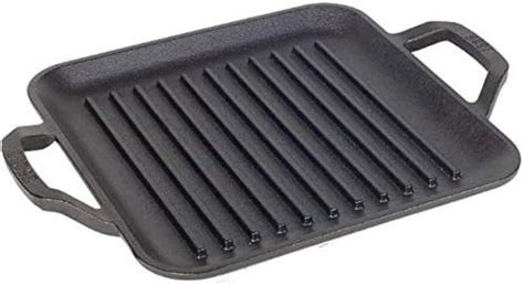 Lodge Chef Collection - 11 Inch Cast Iron Chef Style Square Grill Pan ...