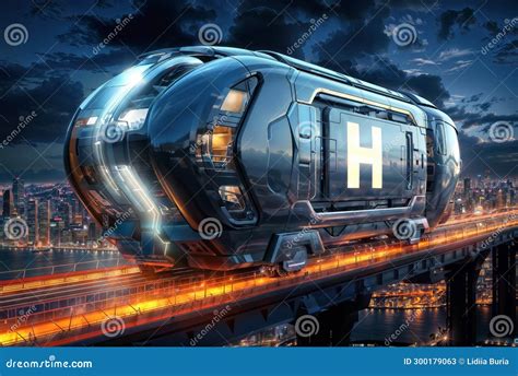 3D Rendering of a High-speed Hydrogen Train, Generative Ai Stock Illustration - Illustration of ...