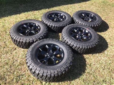 Factory Jeep Gladiator WILLYS Wheels Tires OEM Wrangler Set 5 JL Black 2022 New Parts for Sale ...