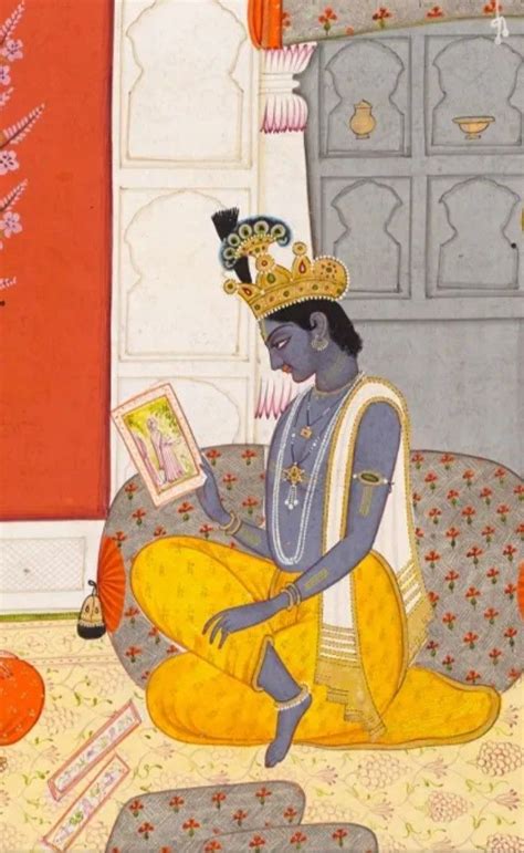 ️My beloved looking at my picture ️ | Mughal art paintings, Vedic art ...