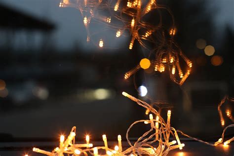 Close Up Photo of Brown String Lights · Free Stock Photo