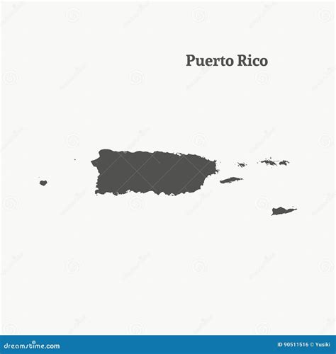 Map Puerto Rico Outline - Share Map