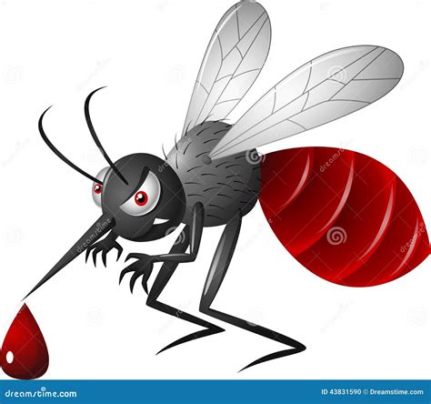 Cartoon Mosquito On White Background Royalty-Free Stock Image ...