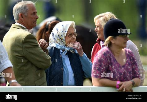 Queen Elizabeth II during the Royal Windsor Horse Show, which is held ...