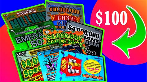 Mass Lottery Scratch Tickets - $100 Saturday Edition - YouTube