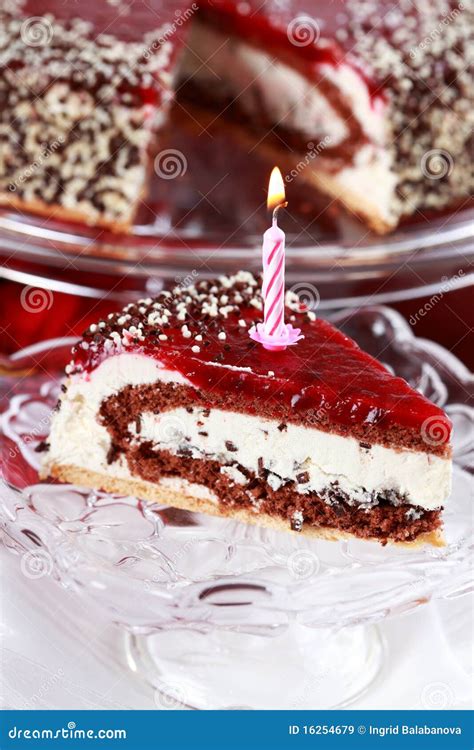 Stracciatella Birthday Cake Stock Image - Image of fine, fresh: 16254679