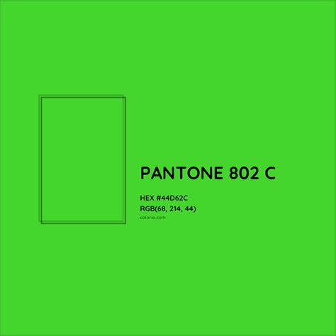 About PANTONE 802 C Color - Color codes, similar colors and paints - colorxs.com