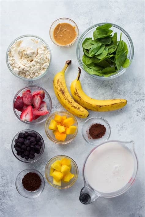 5 High Protein Fruit Smoothie Recipes For Weight Loss (5 Ingredients or Less!) • A Sweet Pea Chef