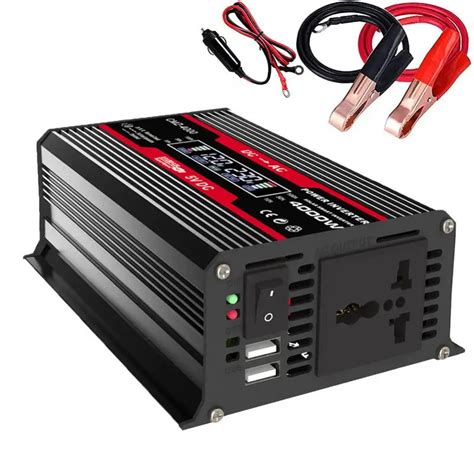 4000W Car Power Inverter DC 12V To AC 220V Modified Sine Wave Car ...