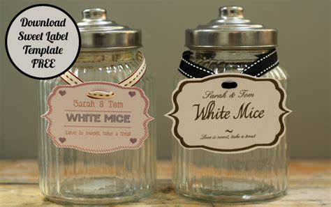 Sweet Jar Lables | Wedding Candy Buffet Labels Free Download