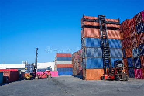 Container Truck, Container Truck, Container Yard Stock Photo - Image of international, economy ...