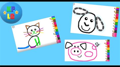 Drawing for kids and Toddlers by Bini Bambini | easy drawing of animals ...