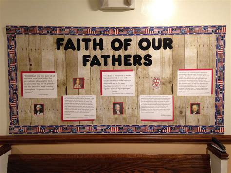 Father's Day / July 4th Church Bulletin Board Idea / Founding Fathers ...