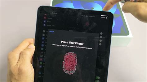 iPad Air 5 (2022): How to Setup Fingerprint Password (Touch ID) - YouTube