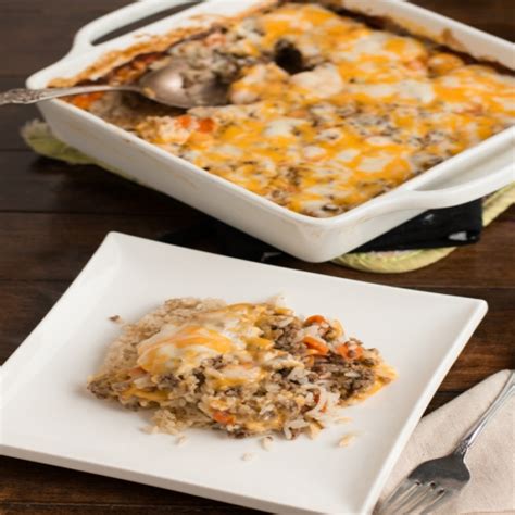 cheesy ground beef casserole Recipe