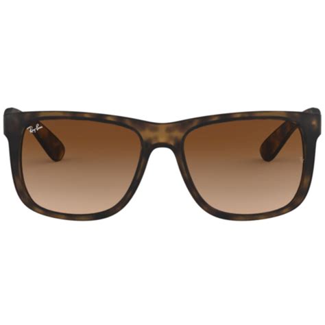 Justin Ray-Ban RB4165 Retro Mod Wayfarer Sunglasses in Havana