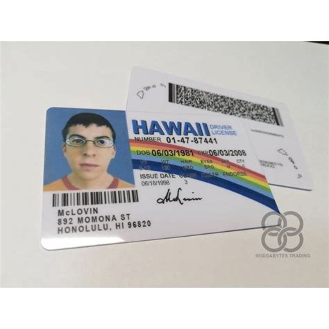 McLovin - Hawaii Drivers ID Card Superbad Movie Prop (Customizable ...